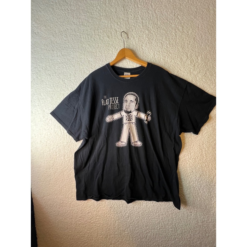 Gildan The Flat Jesse Project West Coast Choppers T-Shirt Black Mens 2XL